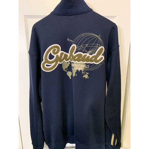 Vtg Marithe Francois Girbaud Embroidered Full Zip Jacket Men’s Sz XL Blue‎ Tan - Picture 10 of 10